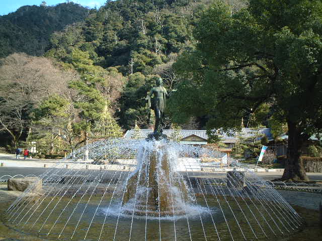 岐阜公園の噴水