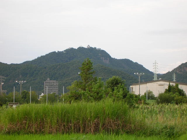 遠くの岐阜城