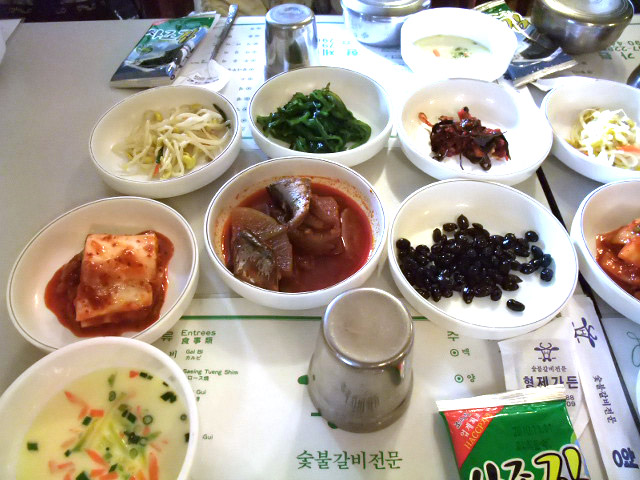 韓国の朝定食