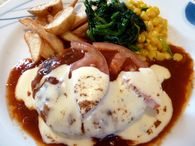 ４種チーズの炙り焼きハンバーグ
