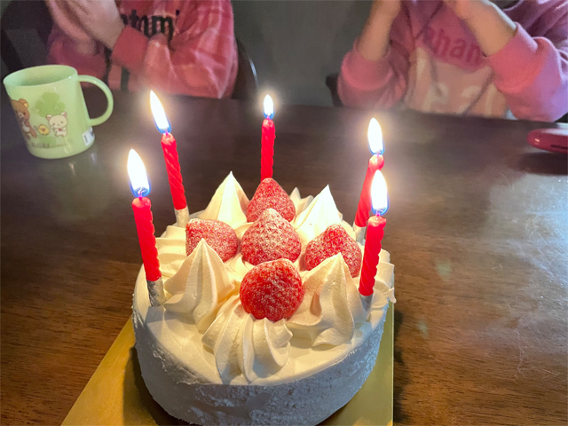 不二家の誕生日ケーキ