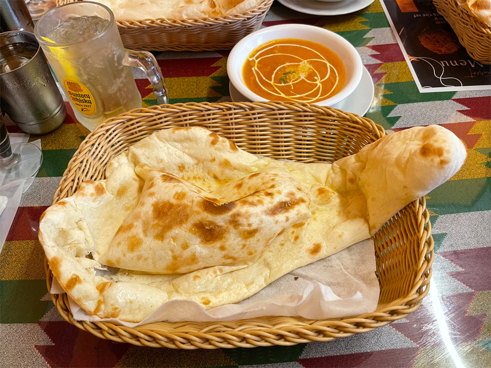 ランチセットのシーフードカレー