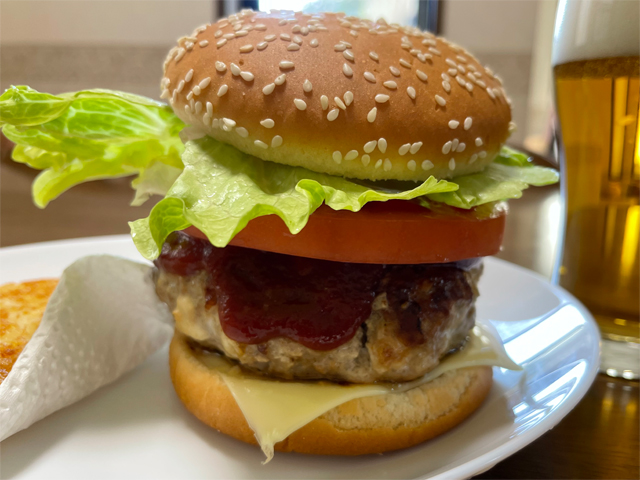 手作りハンバーガー