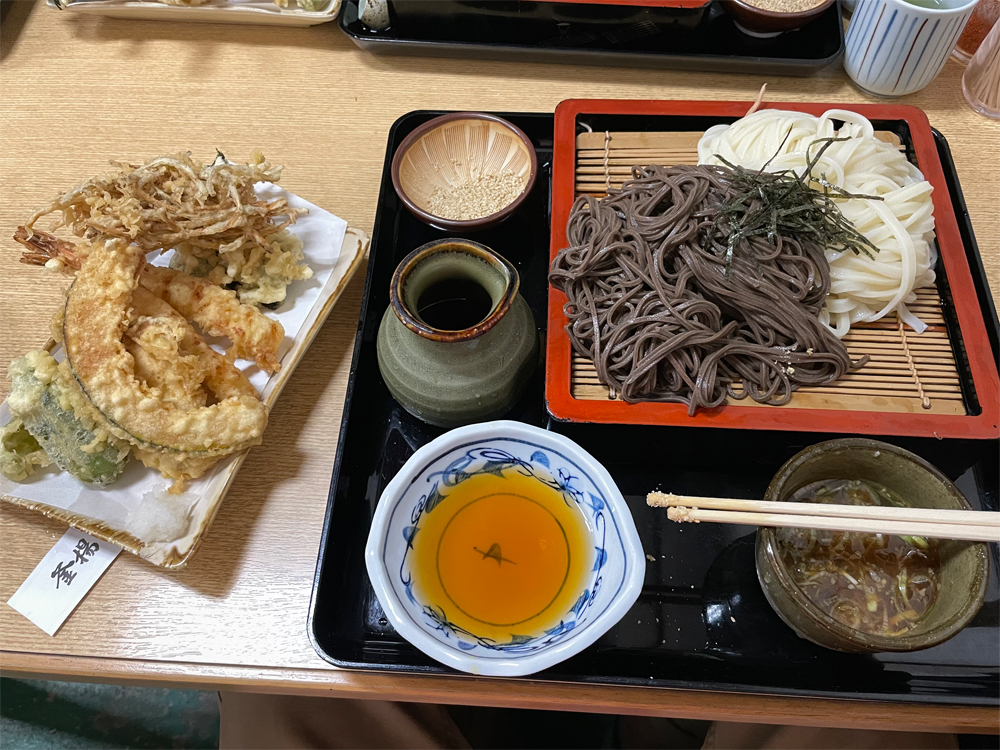天ぷら相のりザル