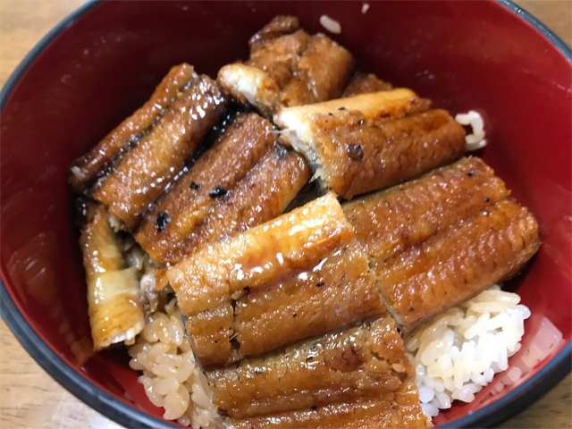 マルナカの鰻で作った鰻丼