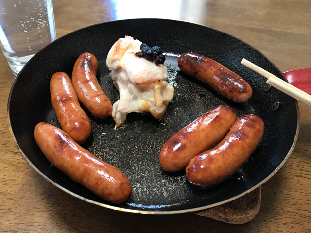 チキンとウインナー