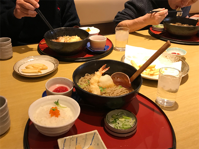 大海老天おろしそばセット