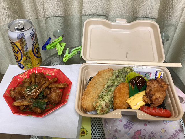 どでか！のり弁と鶏ごぼう