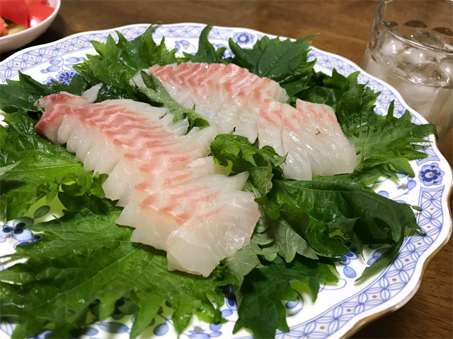 鯛の刺身