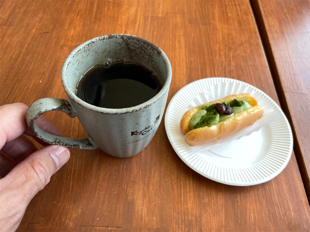 熱い珈琲と抹茶の生かげろう