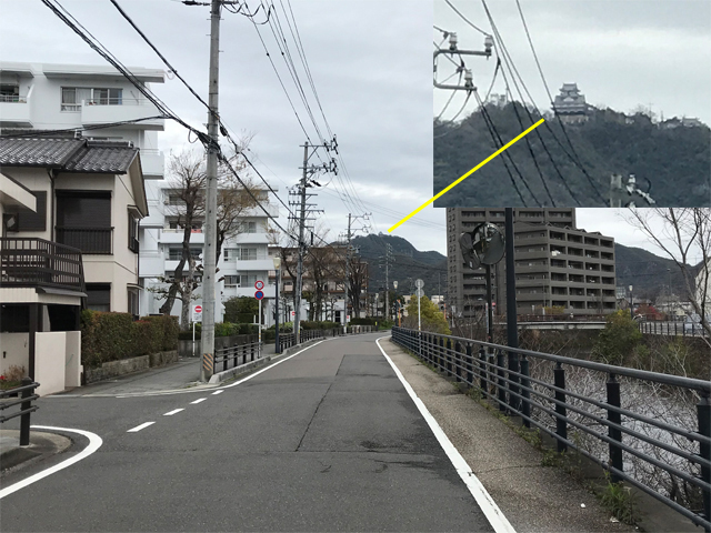セブンイレブンに向かう道