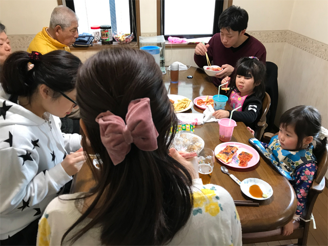 祝福のお昼ご飯