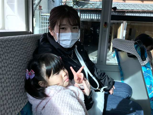 岐阜バスの車内にて