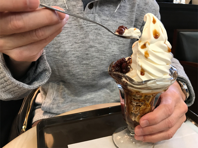 白玉あんみつパフェ