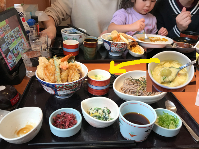早春の海鮮彩り天丼御膳