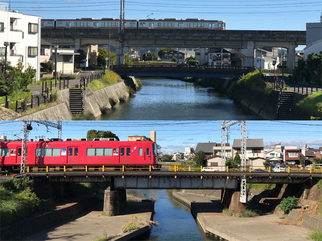 上がＪＲで下が名鉄