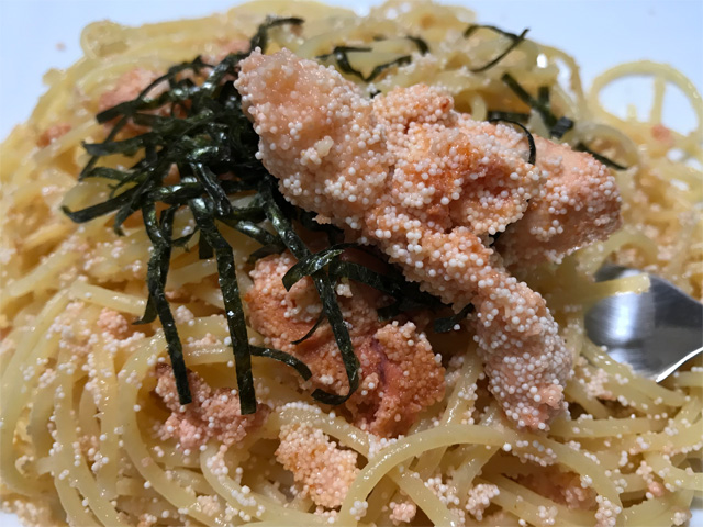 明太パスタ