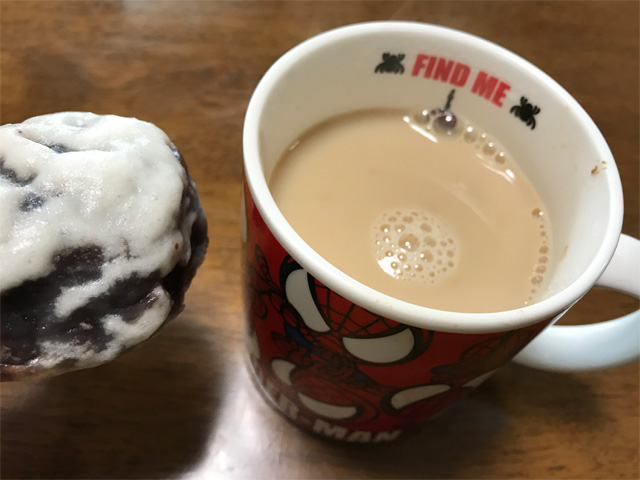 オリジナルのソイラテと饅頭