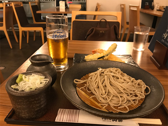 冷し天ざるそば