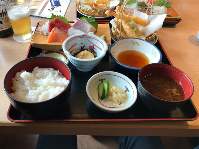 刺身天ぷら定食