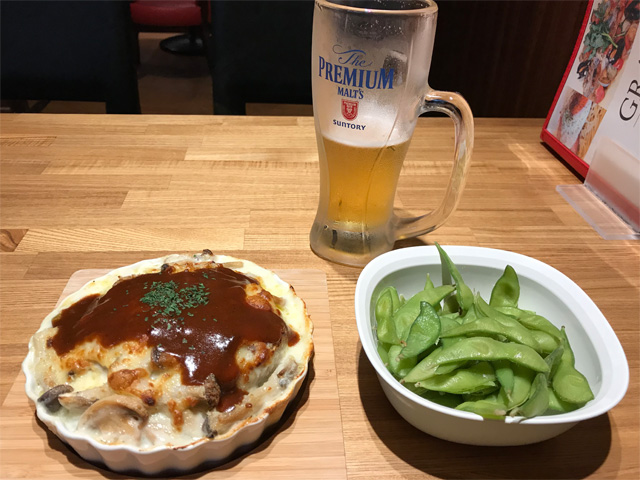 雨滝豆腐の入ったハンバーグドリア