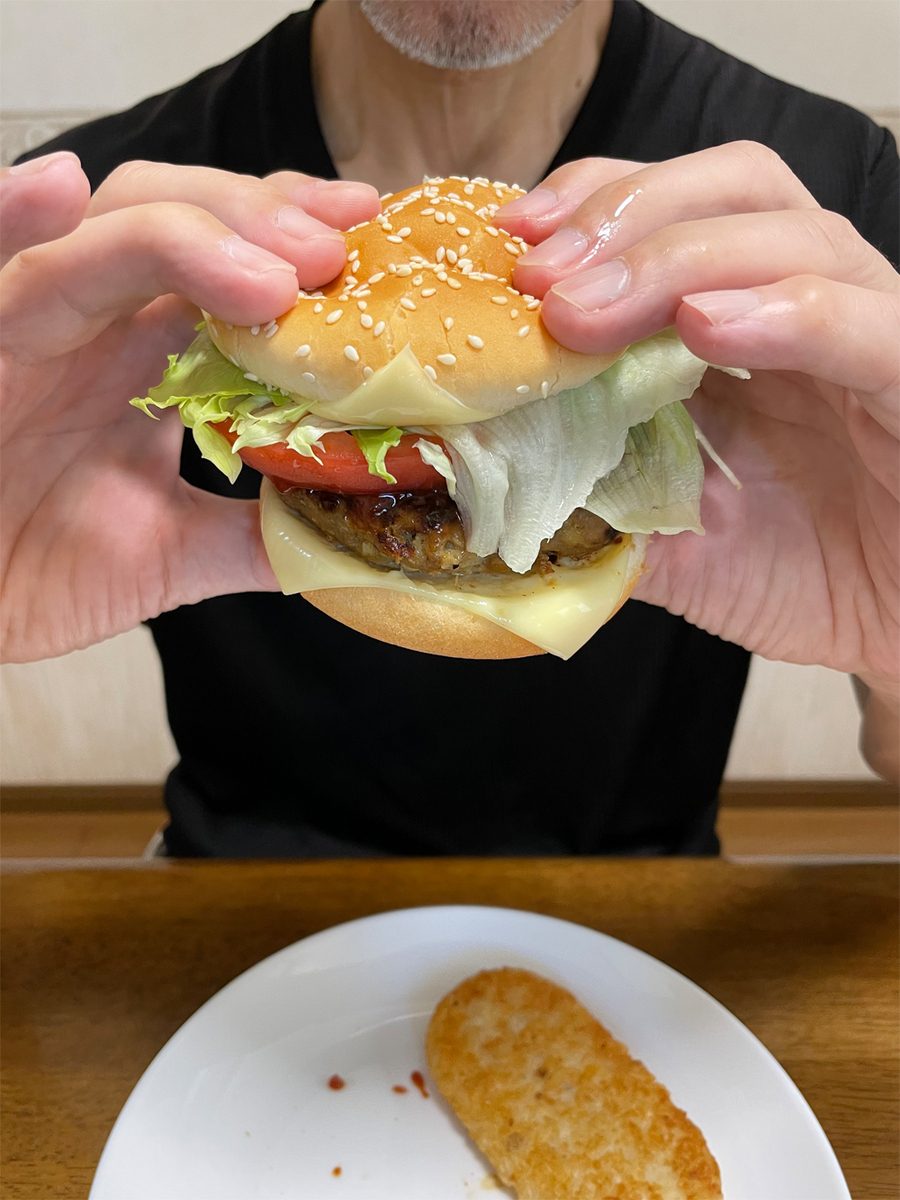 手作りハンバーガー