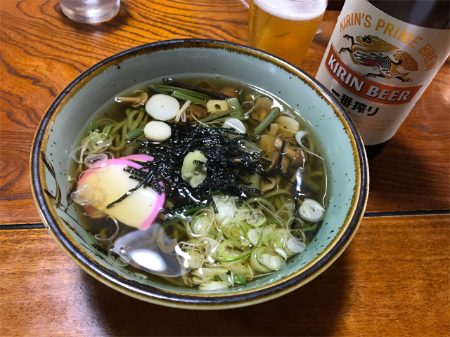 山菜茶そば