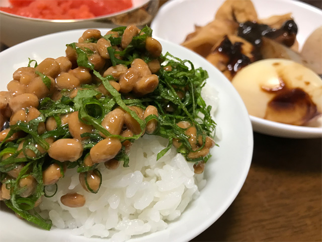納豆とおでんと明太子