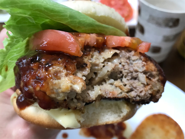 手作りハンバーガー