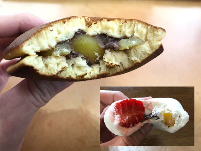 ふるーつ大福＆栗のどら焼き