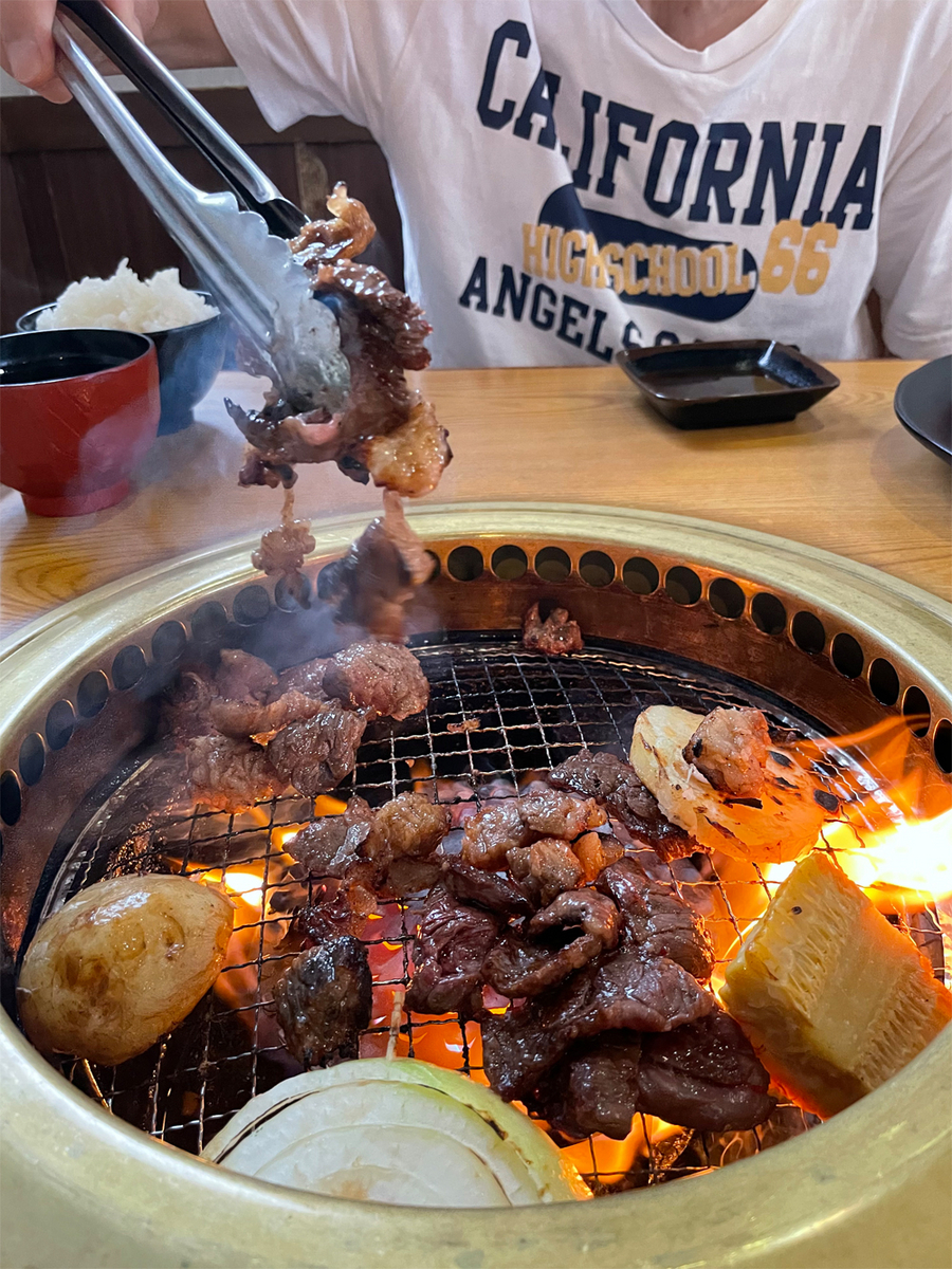 黒毛和牛網焼きランチ