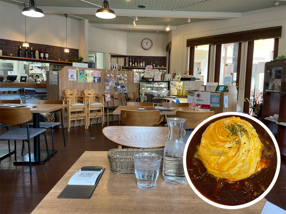 BHM'S cafeのデミグラスオムライス