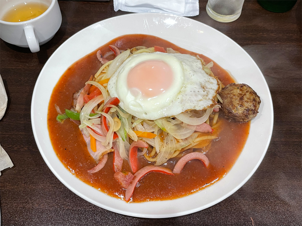 ミラカン＋目玉焼き＋ミートボール