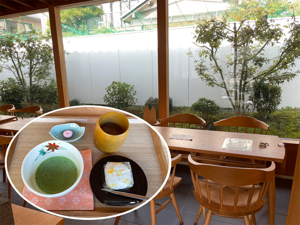 みのかも金蝶堂の喫茶コーナー