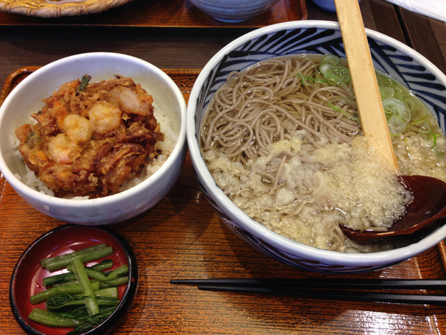 かき揚げ丼定食