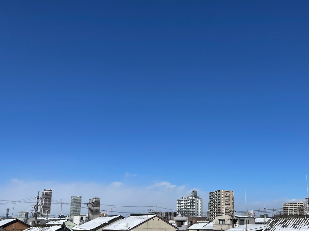 岐阜の北の空
