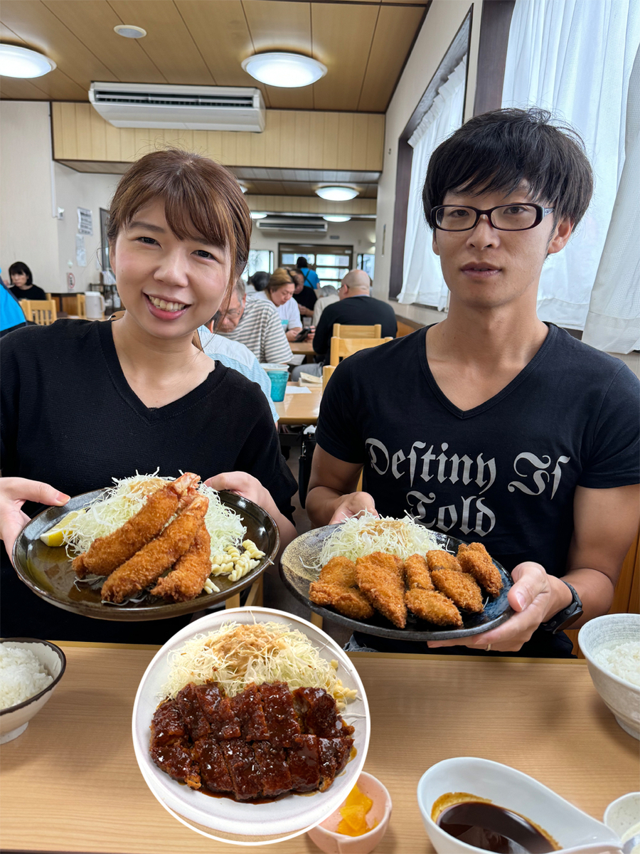 長女夫婦とみそかつライスたち