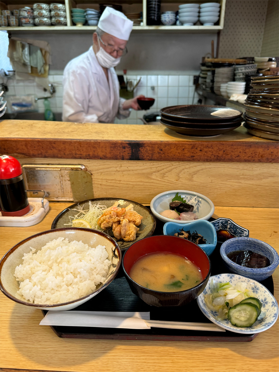 若鶏唐揚定食