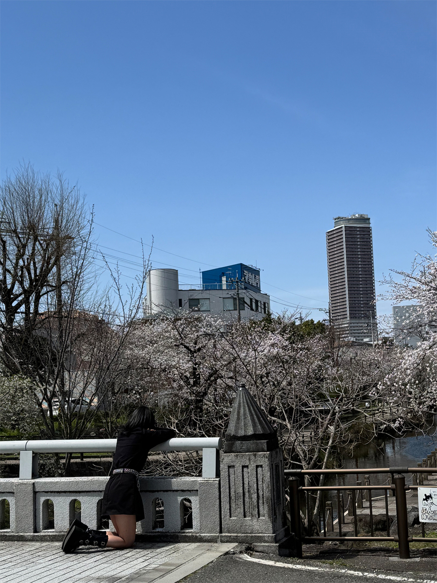 橋の上の少女