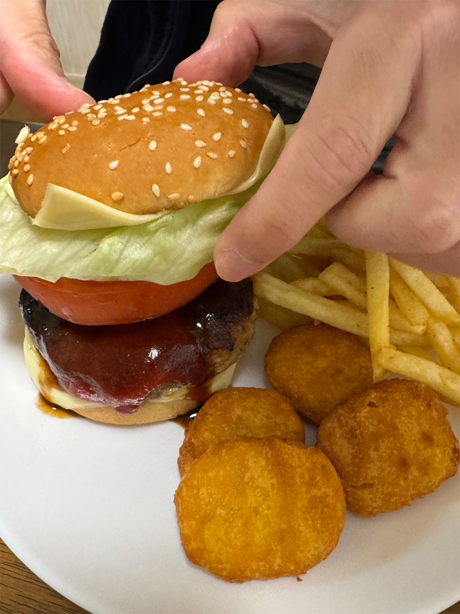 手作りハンバーガー