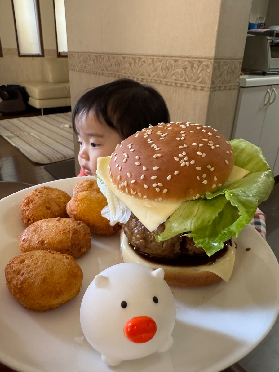 手作りハンバーガー