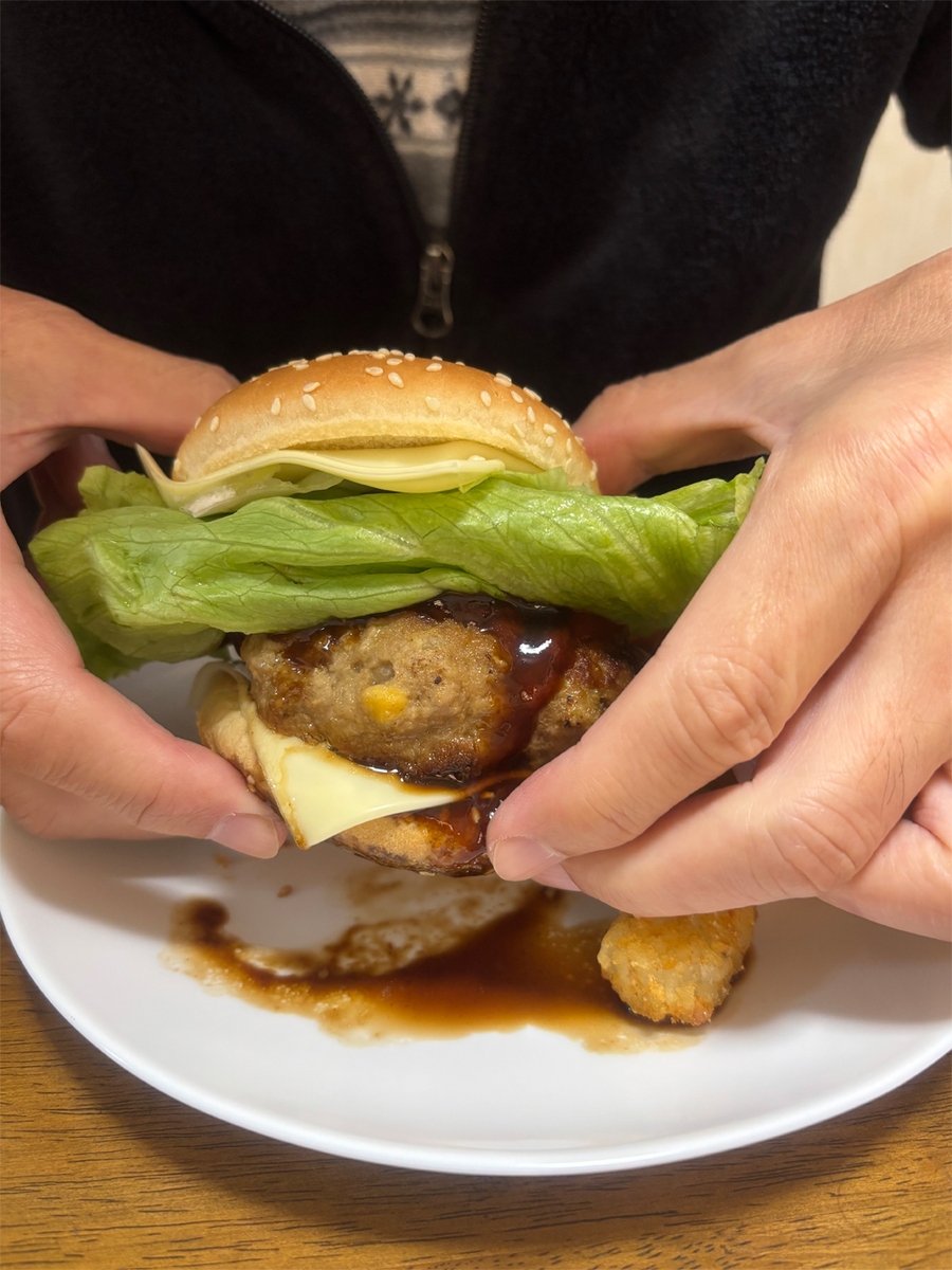 手作りハンバーガー
