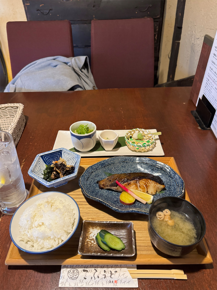 銀ダラの漬け焼き御膳