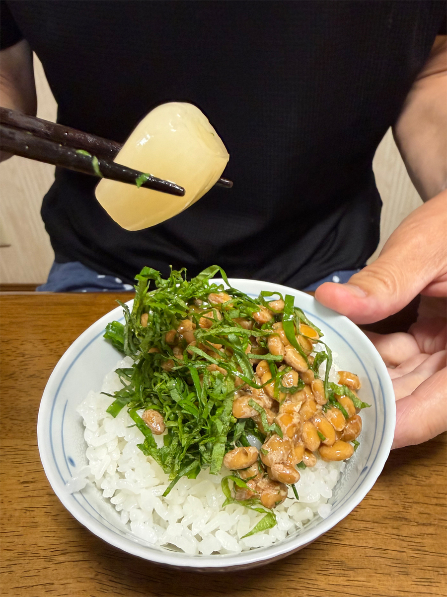 納豆とらっきょう