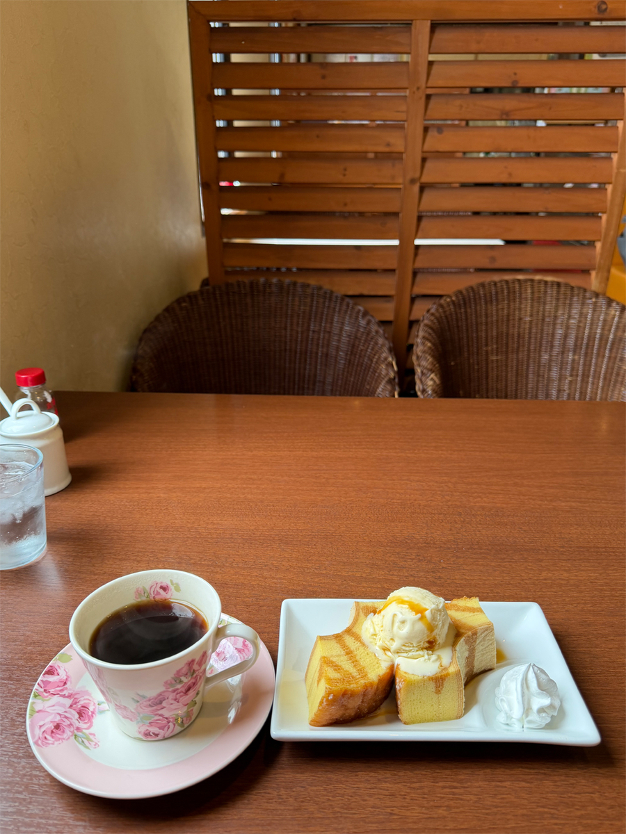 熱い珈琲とホットバームセット
