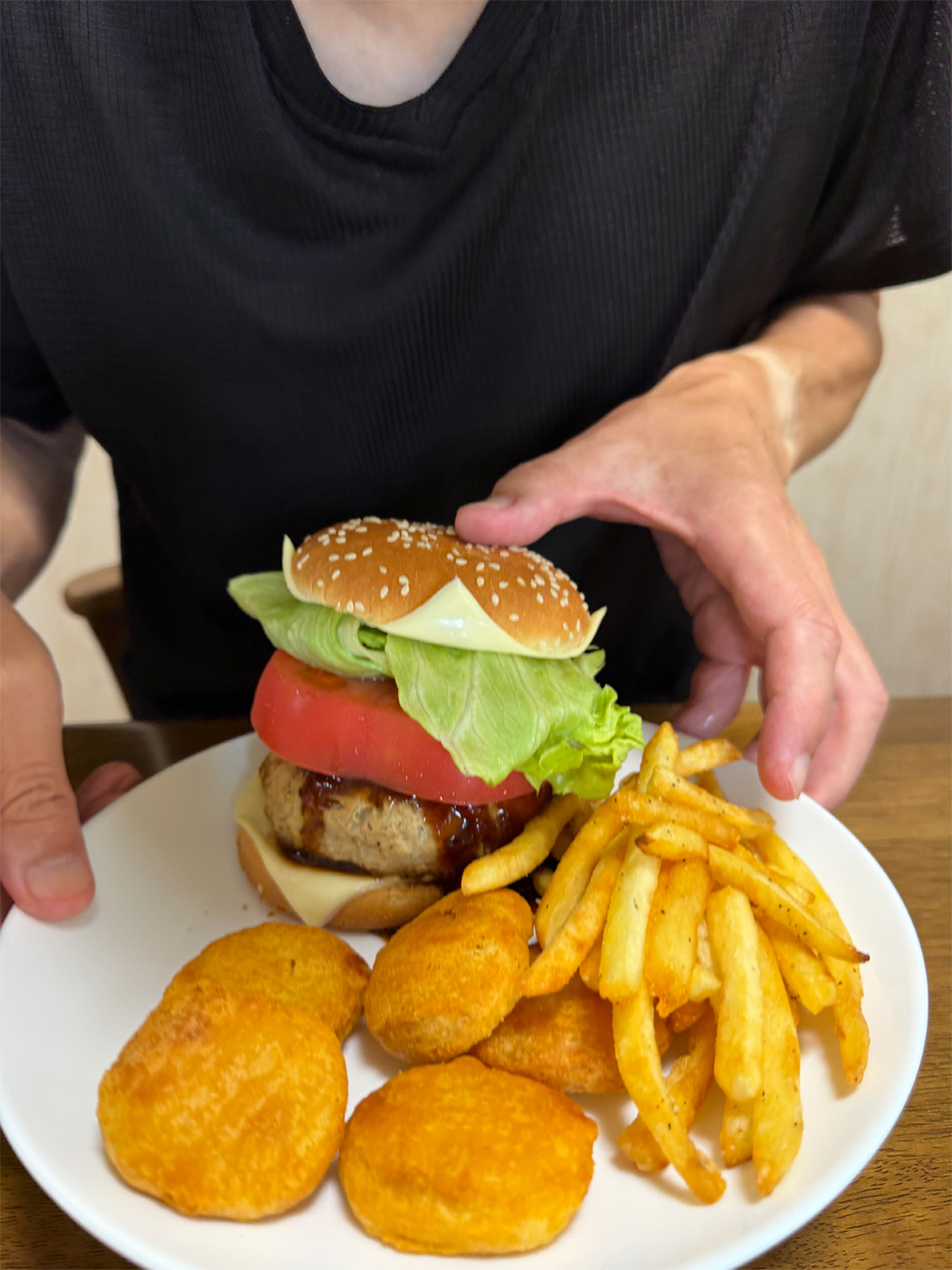 手作りハンバーガー