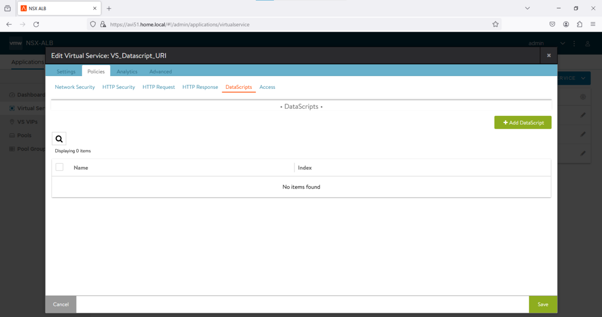 Dataskript Registration DataScriptでURIによる負荷分散を行う - ネットワークエンジニアのITブログ