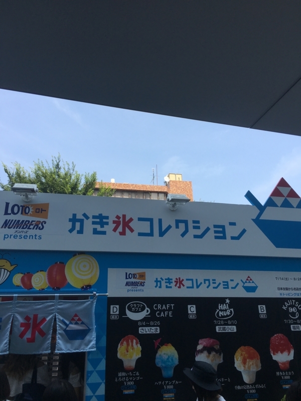 かき氷コレクション　看板