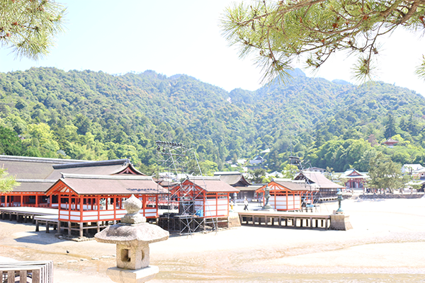 厳島神社 干潮時