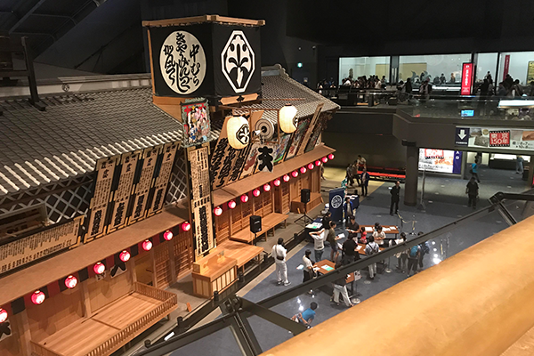 江戸東京博物館 展示室 江戸時代 歌舞伎 芝居小屋 中村座 復元